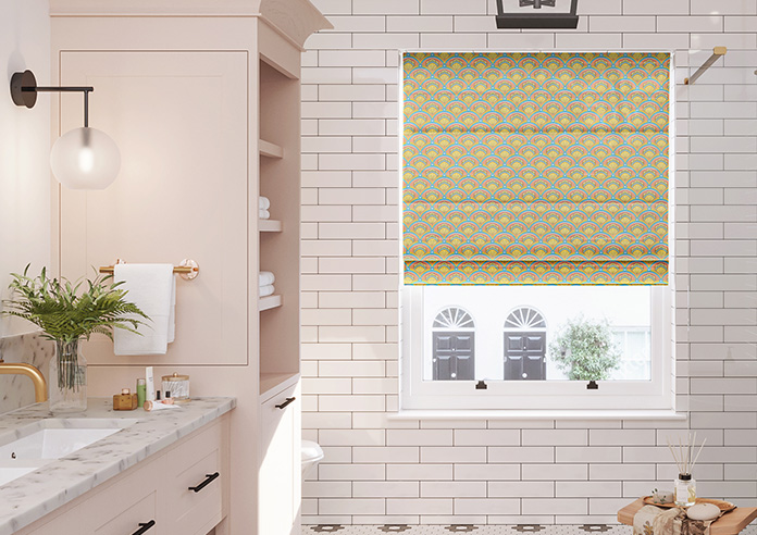 Deco Sea Shells, Peach Melba - Twist&Fit Roman Blind - Image 3